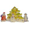 Puzzle "New Year's Trinity" - colorful educational toy (handmade)