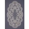Снежинка / Snowflake / Oval tablecloth with an ornament in the form of branches