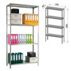 "MS KD" metal rack, team rack, 2000 x1000 x400 mm, 4 shelves