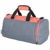 ЮНЛАНДИЯ / Sports bag with a compartment for shoes, 40x22x20 cm, gray / peach