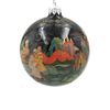 Палех / Christmas ball "Russian fairy tales" glass, master Kuzmenko