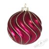 Holiday Classics / Ball "Golden Wave", 8 cm, 6 pieces