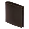 Purse mens BEFLER "Classic", 100х106 mm, genuine leather, button, brown