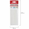 Glue sticks, diameter 7 mm, length 100 mm, transparent, set of 6 pcs., BRAUBERG, euro hanger