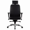 Office chair METTA "SAMURAI" KL-3 black with headrest, leather