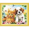 Опт-картина / 5D Diamant Mosaik 40x50 Runde Strasssteine Fluffy Friends