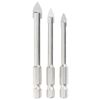 Set of drills on ceramic tiles, 5-6-8 mm, hexagonal shank MATRIX