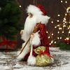 Зимнее волшебство / Doll "Santa Claus, in a red coat, with a staff and a bag"