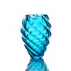 Гусевской Хрустальный завод / Crystal vase for flowers "Caramel" turquoise