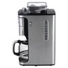 KITFORT TT-705 drip coffee maker, 1050 w, 1.5 litres, 200g grain container, coffee grinder, silver