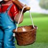 Хорошие сувениры / Garden figure "Boy with a yoke" 18x33x49 cm