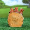 Хорошие сувениры / Figured planter "Three squirrels on a stump" 14x15 cm