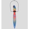 Decor and Gift / Wooden figurine "Parrot on a perch" 100 cm