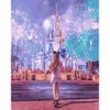 Опт-картина / Dipinto con i numeri 40x50 Fuochi d'artificio a Disney Land