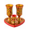 Золотая Хохлома / Set of glasses "Evening"