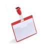 DURABLE / Durable / Swivel Clip Badge, Horizontal, 60 x 90mm, PVC Red