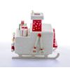 Toy Christmas tree handmade "The Russian stove" 1013 Red