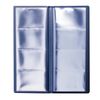 DPS / Business card holder four-row for 96 business, discount or credit cards, blue
