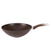 Frying pan WOK 300 / 100mm non-stick (coffee marble) with Kukmara handle