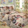 ВладЛен / VladLen / Children's poplin bedding "Musical dogs"