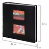 Photo album BRAUBERG "Autumn" for 200 photos 10x15 cm, under the skin, paper pages, box, black