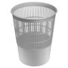 Wastepaper basket BRAUBERG mesh, 14 l, grey