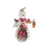 Kurts Adler / juguete de árbol de Navidad "Muñeco de nieve y cardenales", 11,5 cm