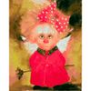 Опт-картина / Painting by numbers 40x50 Angel with a red bow