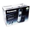 Cordless telephone PANASONIC KX-TG6811RUB, memory of 50 numbers, caller ID, repeat, speakerphone, polyphony, black