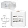 VEIRO / Khăn giấy COMFORT trắng 1 lớp có nắp che trung tâm 200 m (Hệ thống M2), BỘ 6 cuộn