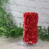 Kaemingk / Decorative candle Rosabella 14 * 7 cm burgundy