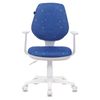 BRABIX / Armchair "Fancy MG-201W", with armrests, white plastic, with a pattern "Cosmos", 532408