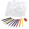 Coloring by numbers A4, ONLANDIA "BUTTERFLIES" WITH COLORED PENCILS on cardboard