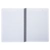 BRAUBERG / Notebook A5, 80 sheets, "Metropolis", plastic spiral, cage, plastic cover, RED / 12 pcs.