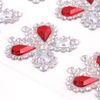 Rhinestones self-adhesive "Butterfly", 25 mm, 8 pieces, on a substrate, TREASURE ISLAND