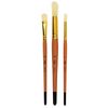 The brush PALETTE, SET of 3 PCs, (bristle round No. 7, 12, flat No. 12), blister