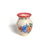 Vase "garden" clay painted