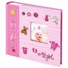 Photo album BRAUBERG "It's a girl" for 200 photos 10x15 cm, hard cover, paper pages, box, pink