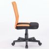 Armchair compact BRABIX "Smart MG-313", without armrests, combined, black / orange