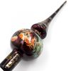 Палех / Palekh / Top of the Christmas tree "Bullfinches" glass, master Chaparina