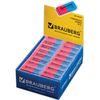 Borracha BRAUBERG "Assistant 80", 41x14x8 mm, vermelho-azul, retangular, bordas chanfradas, borracha termoplástica
