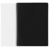 BRAUBERG / Notebook A4, 80 sheets, "Metropolis", plastic spiral, cage, plastic cover, BLACK / 6 pcs.