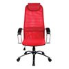 BK-8CH office chair, mesh fabric, chrome, red