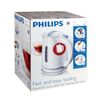Kettle PHILIPS HD4646/40, 1.5 litres, 2400 w, closed heating element, plastic, white with red