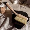 EcoFamilyShop / लकड़ी के ब्रश के साथ मेटल स्कूप