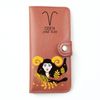 Clutch button mini with finished edges "Aries" red
