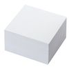 BRAUBERG / Glued note block, cube 8х8х4, white, whiteness 90-92%