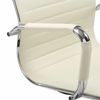 Office chair BRABIX "Energy EX-509", recycled leather, chrome, beige