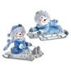 Kurts Adler / Weihnachtsbaumspielzeug "Kleiner Schneemann auf Schlitten", 9 cm