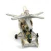Фарфоровая мануфактура / Christmas tree toy "Helicopter" Chicken ", military"